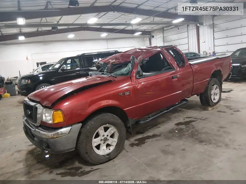 2005 Ford Ranger Edge/Fx4 Level Ii/Fx4 Off-Road/Xlt VIN: 1FTZR45E75PA30331 Lot: 45596118
