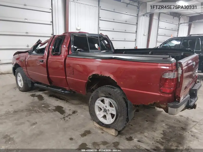2005 Ford Ranger Edge/Fx4 Level Ii/Fx4 Off-Road/Xlt VIN: 1FTZR45E75PA30331 Lot: 45596118