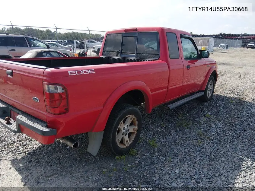 2005 Ford Ranger Edge/Stx/Xl/Xlt VIN: 1FTYR14U55PA30668 Lot: 45669716