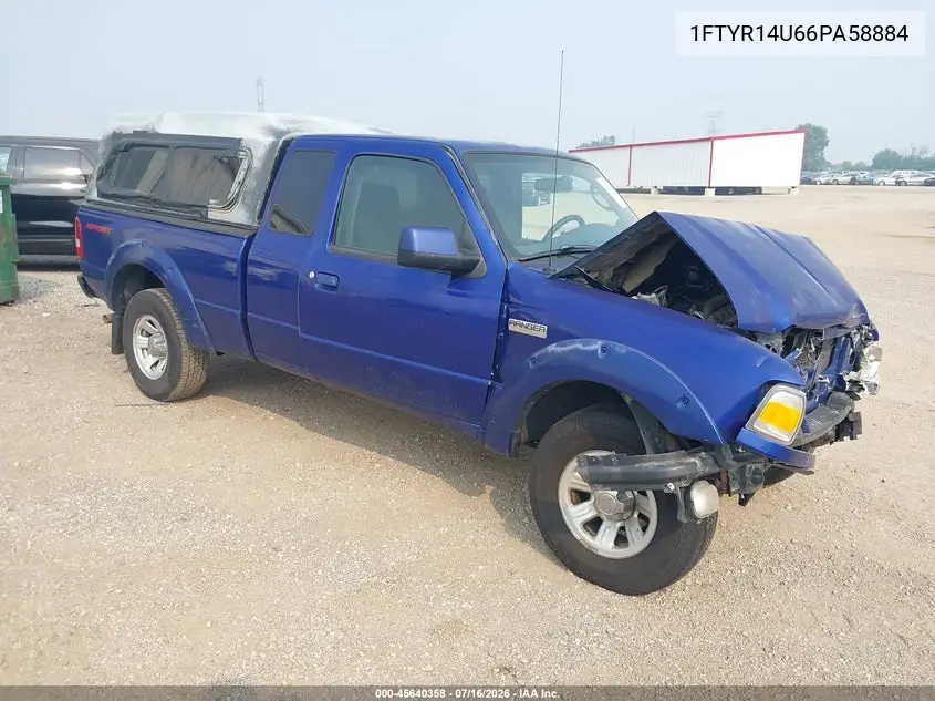 2006 Ford Ranger Sport/Stx/Xl/Xlt VIN: 1FTYR14U66PA58884 Lot: 45640358