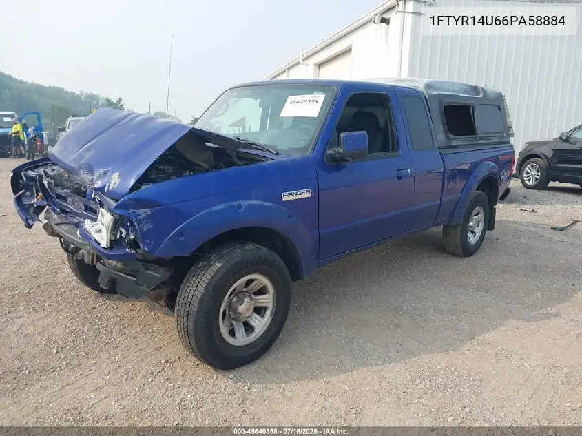 2006 Ford Ranger Sport/Stx/Xl/Xlt VIN: 1FTYR14U66PA58884 Lot: 45640358