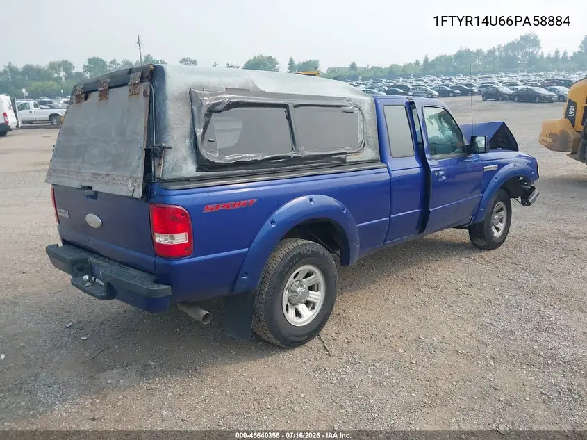 2006 Ford Ranger Sport/Stx/Xl/Xlt VIN: 1FTYR14U66PA58884 Lot: 45640358