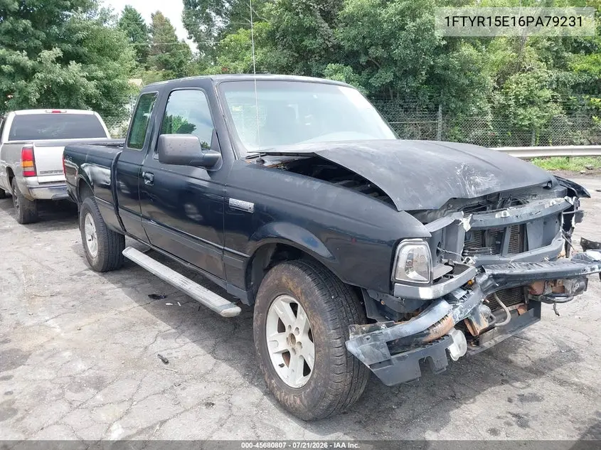 2006 Ford Ranger Fx4 Off-Road/Sport/Xl/Xlt VIN: 1FTYR15E16PA79231 Lot: 45680807