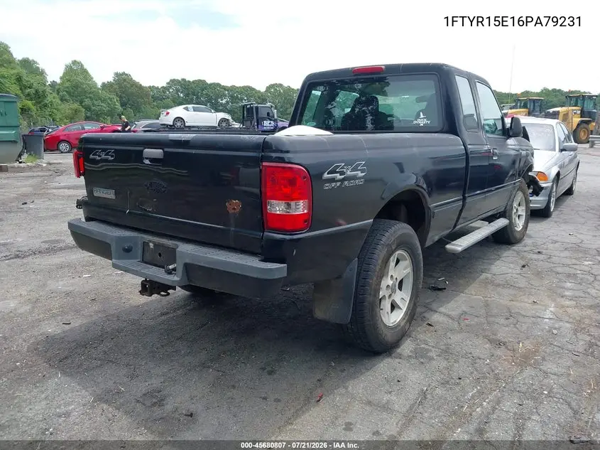 2006 Ford Ranger Fx4 Off-Road/Sport/Xl/Xlt VIN: 1FTYR15E16PA79231 Lot: 45680807