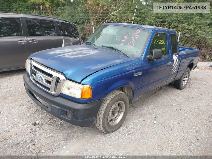 2007 Ford Ranger Sport/Stx/Xl/Xlt VIN: 1FTYR14U57PA61938 Lot: 45688326