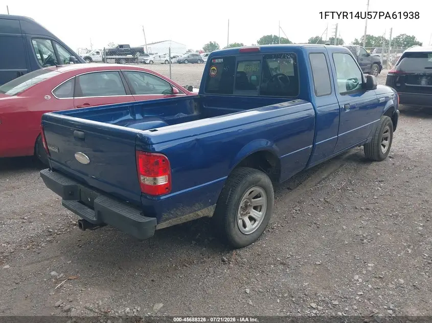 2007 Ford Ranger Sport/Stx/Xl/Xlt VIN: 1FTYR14U57PA61938 Lot: 45688326