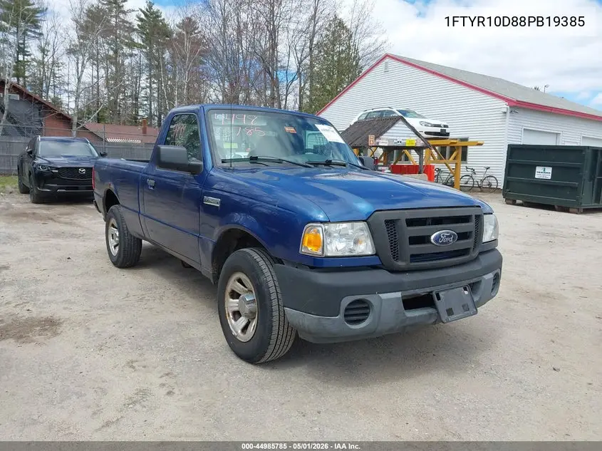 2008 Ford Ranger Xl/Xlt VIN: 1FTYR10D88PB19385 Lot: 44985785