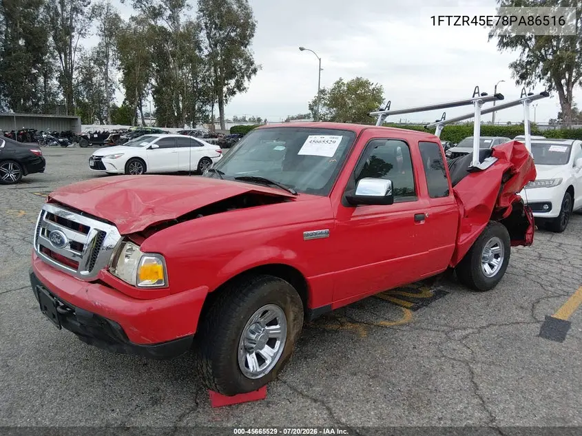 2008 Ford Ranger Fx4 Off-Rd/Sport/Xlt VIN: 1FTZR45E78PA86516 Lot: 45665529