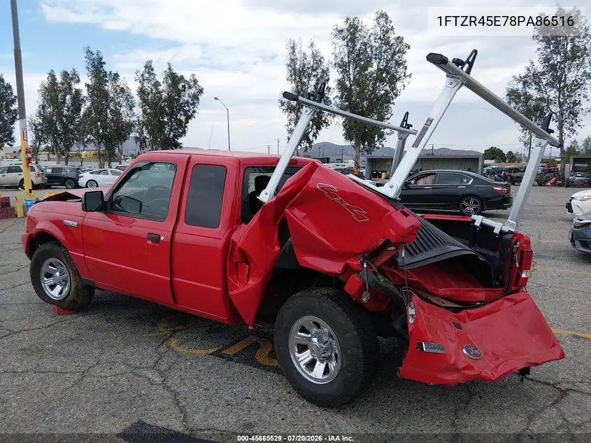 2008 Ford Ranger Fx4 Off-Rd/Sport/Xlt VIN: 1FTZR45E78PA86516 Lot: 45665529
