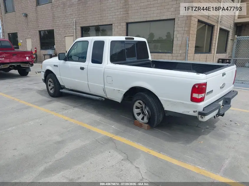 2008 Ford Ranger Xlt VIN: 1FTZR44E18PA47793 Lot: 45676874