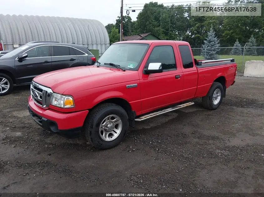 2008 Ford Ranger Xlt VIN: 1FTZR45E68PA17638 Lot: 45687787