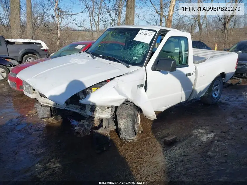 1FTKR1AD9BPB20279 2011 Ford Ranger Xl