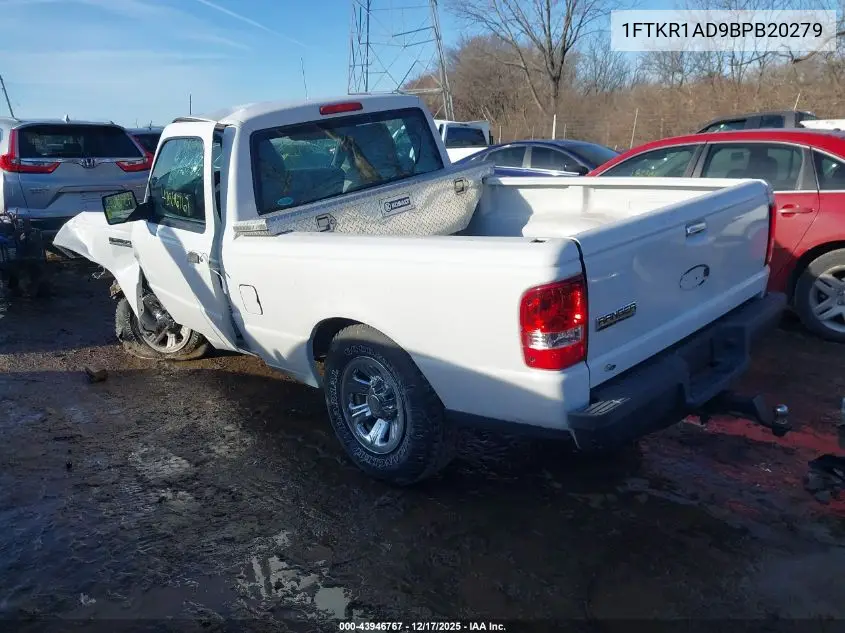 1FTKR1AD9BPB20279 2011 Ford Ranger Xl