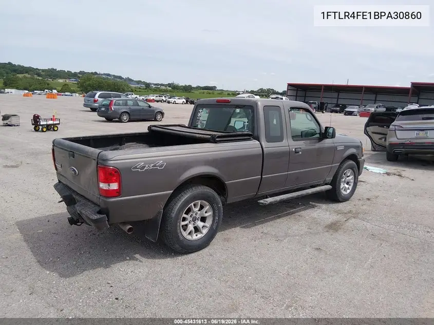 2011 Ford Ranger Super Cab VIN: 1FTLR4FE1BPA30860 Lot: 45431613