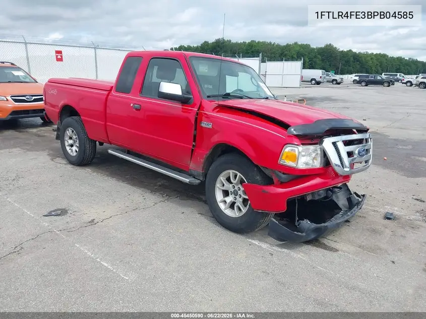 2011 Ford Ranger Sport/Xlt VIN: 1FTLR4FE3BPB04585 Lot: 45450590
