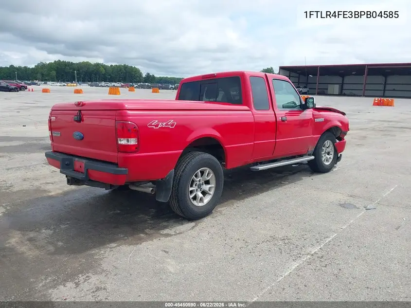 2011 Ford Ranger Sport/Xlt VIN: 1FTLR4FE3BPB04585 Lot: 45450590