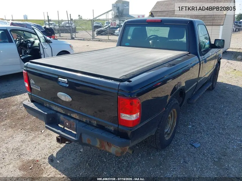 2011 Ford Ranger Xl VIN: 1FTKR1AD4BPB20805 Lot: 45623159