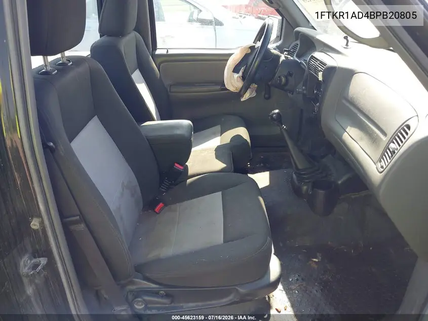 2011 Ford Ranger Xl VIN: 1FTKR1AD4BPB20805 Lot: 45623159
