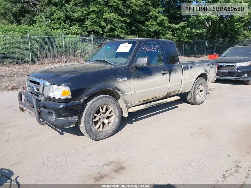 2011 Ford Ranger Xlt VIN: 1FTLR4FE6BPA60680 Lot: 45623501