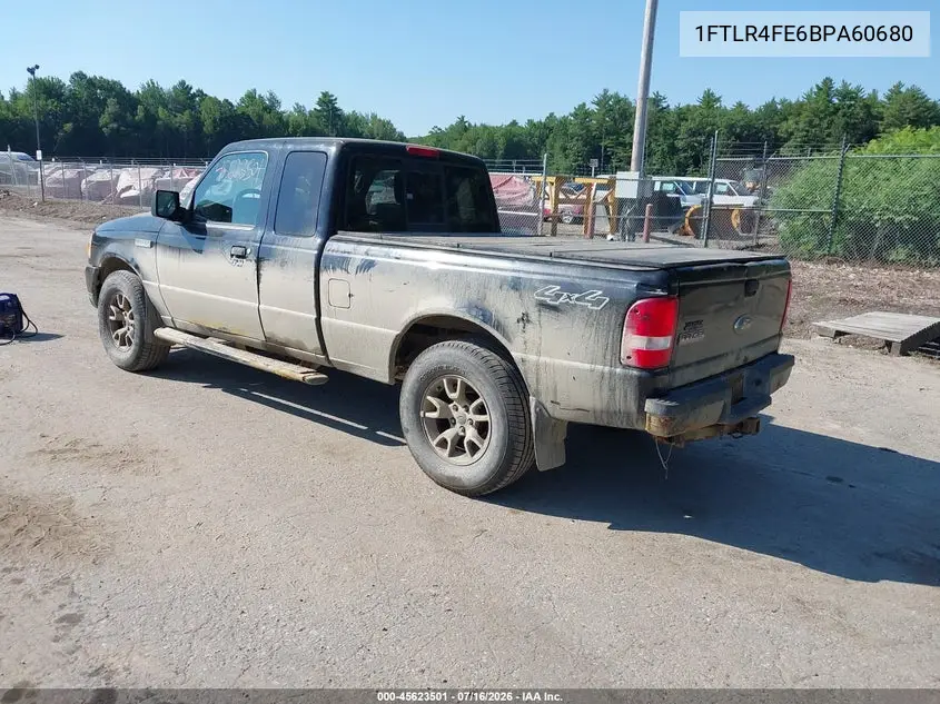 2011 Ford Ranger Xlt VIN: 1FTLR4FE6BPA60680 Lot: 45623501