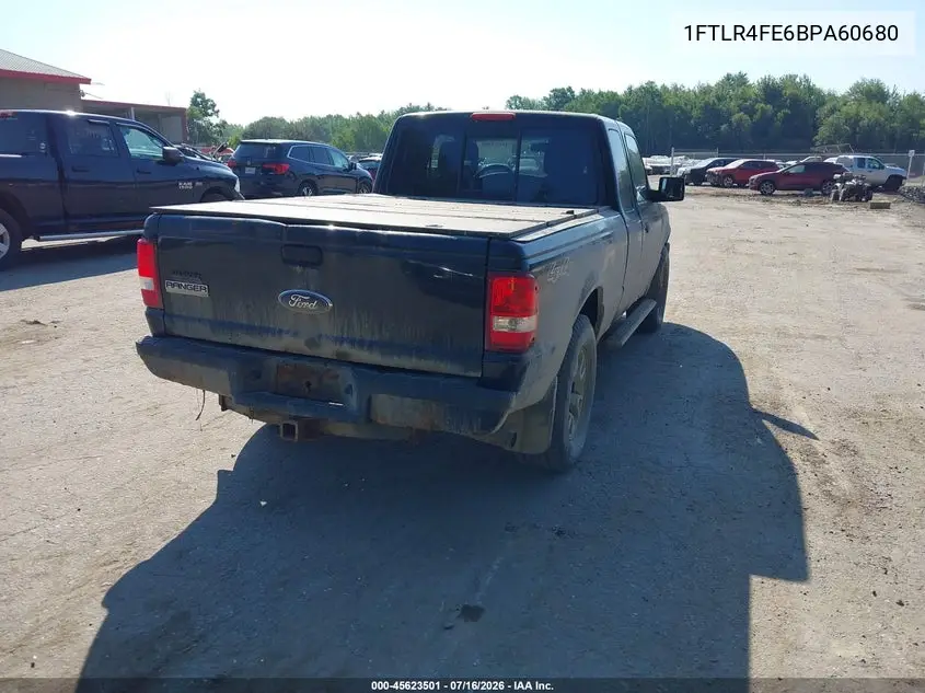 2011 Ford Ranger Xlt VIN: 1FTLR4FE6BPA60680 Lot: 45623501