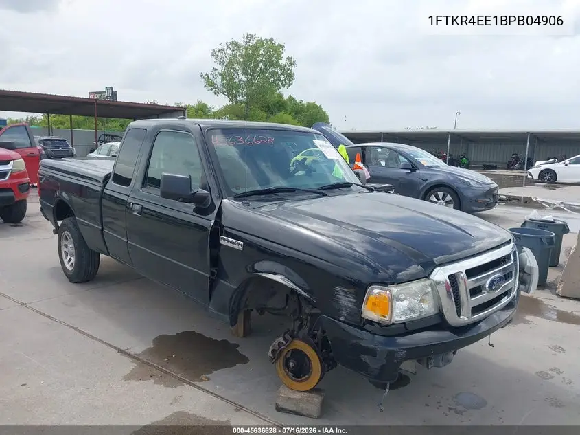 2011 Ford Ranger Xlt VIN: 1FTKR4EE1BPB04906 Lot: 45636628