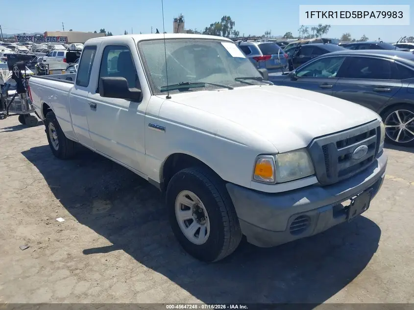 2011 Ford Ranger Super Cab VIN: 1FTKR1ED5BPA79983 Lot: 45647248