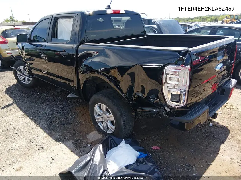 2019 Ford Ranger Xlt VIN: 1FTER4EH2KLA82459 Lot: 45375386