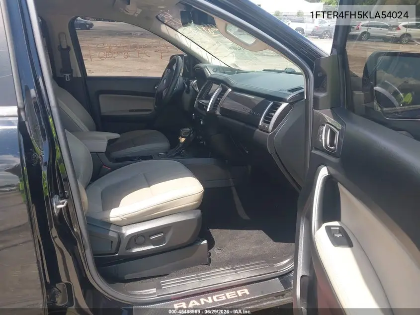2019 Ford Ranger Lariat VIN: 1FTER4FH5KLA54024 Lot: 45488569