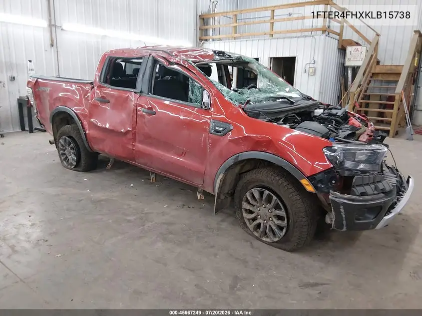 2019 Ford Ranger Xlt VIN: 1FTER4FHXKLB15738 Lot: 45667249