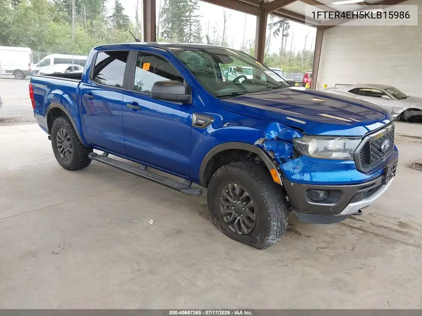 2019 Ford Ranger Xlt VIN: 1FTER4EH5KLB15986 Lot: 45667365