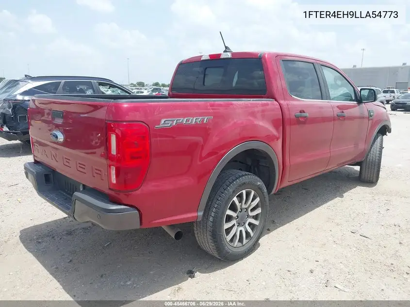 2020 Ford Ranger Xlt VIN: 1FTER4EH9LLA54773 Lot: 45466706