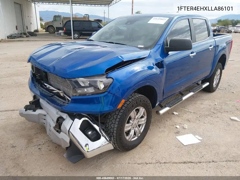 2020 Ford Ranger Xlt VIN: 1FTER4EHXLLA86101 Lot: 45649863
