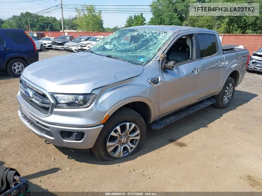2020 Ford Ranger Lariat VIN: 1FTER4FH3LLA23162 Lot: 45654310