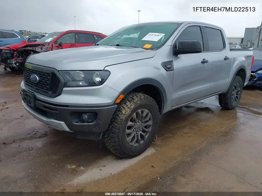 2021 Ford Ranger Xlt VIN: 1FTER4EH7MLD22513 Lot: 45378587