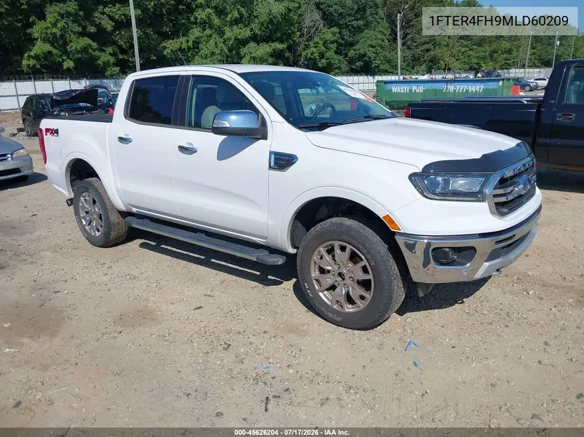 2021 Ford Ranger Lariat VIN: 1FTER4FH9MLD60209 Lot: 45626204