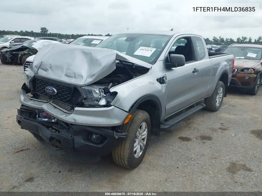 2021 Ford Ranger Xl VIN: 1FTER1FH4MLD36835 Lot: 45630078