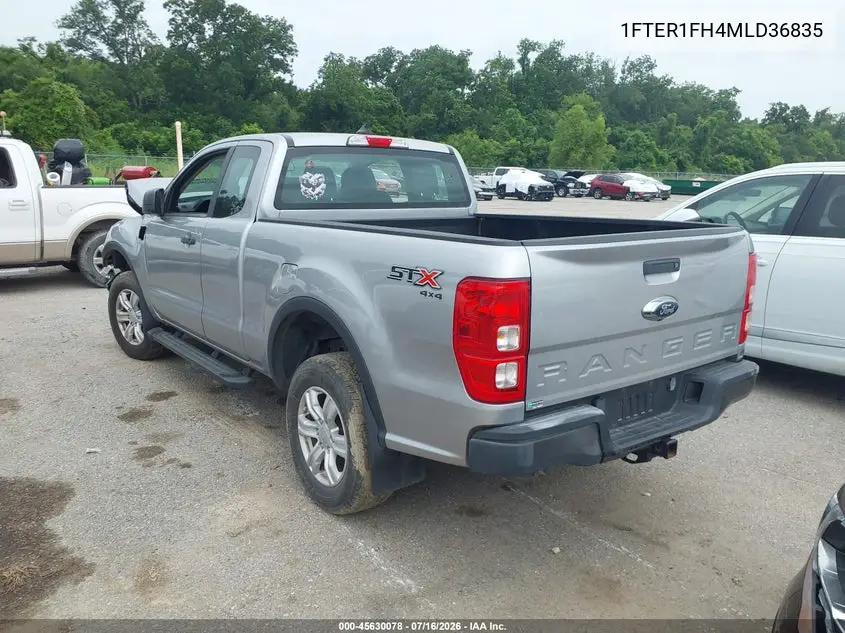 2021 Ford Ranger Xl VIN: 1FTER1FH4MLD36835 Lot: 45630078