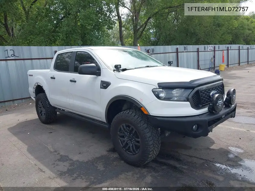 2021 Ford Ranger Xlt VIN: 1FTER4FH1MLD72757 Lot: 45638115