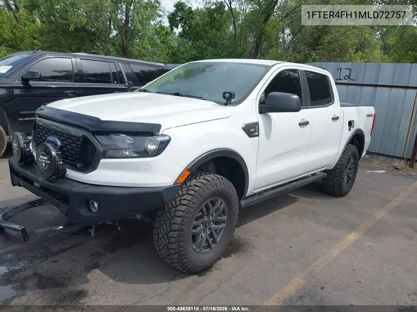 2021 Ford Ranger Xlt VIN: 1FTER4FH1MLD72757 Lot: 45638115