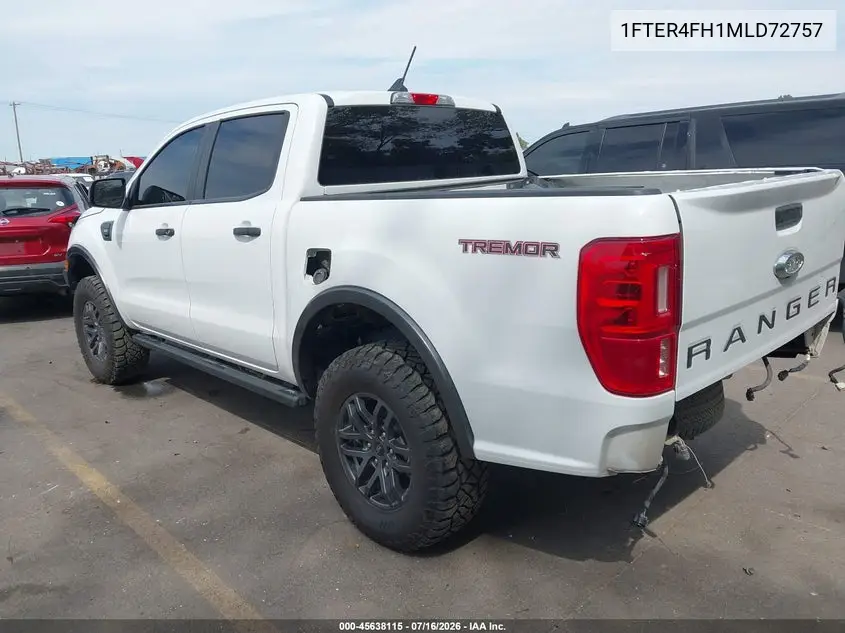 2021 Ford Ranger Xlt VIN: 1FTER4FH1MLD72757 Lot: 45638115