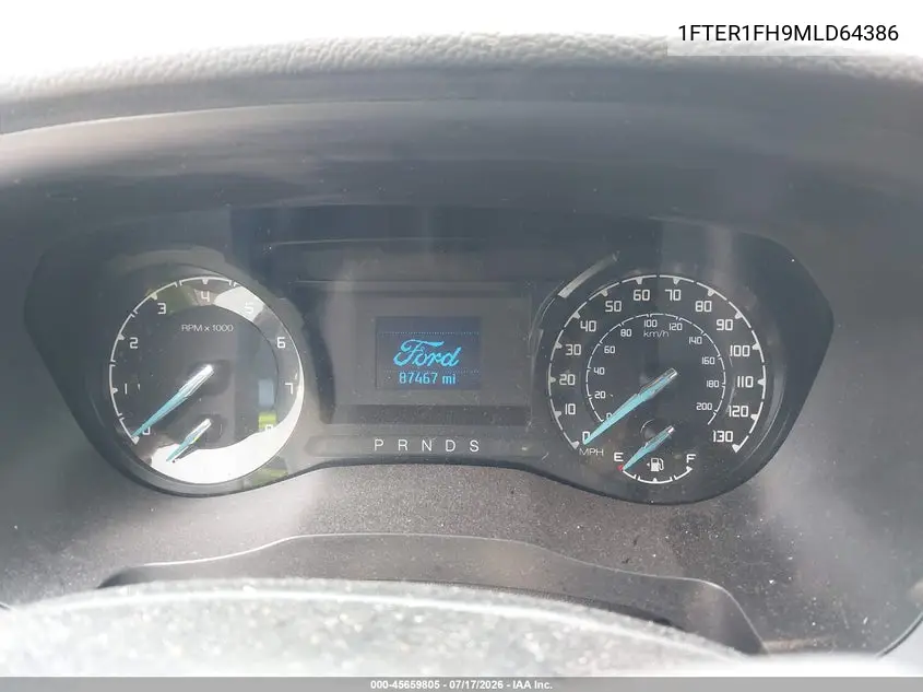 2021 Ford Ranger Xl VIN: 1FTER1FH9MLD64386 Lot: 45659805