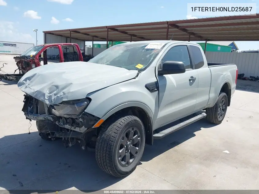 2022 Ford Ranger Xlt VIN: 1FTER1EH0NLD25687 Lot: 45499650