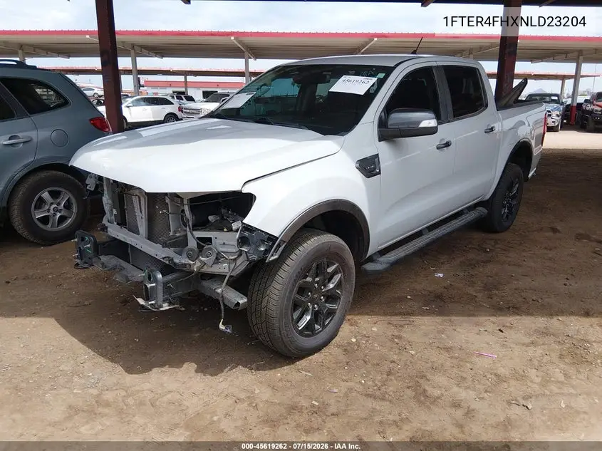 2022 Ford Ranger Lariat VIN: 1FTER4FHXNLD23204 Lot: 45619262