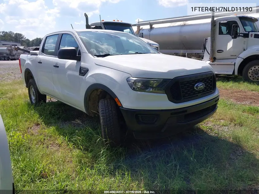 2022 Ford Ranger Xl VIN: 1FTER4EH7NLD11190 Lot: 45634237