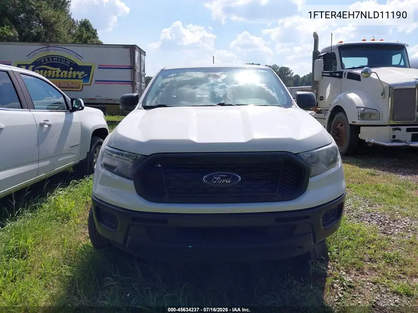 2022 Ford Ranger Xl VIN: 1FTER4EH7NLD11190 Lot: 45634237