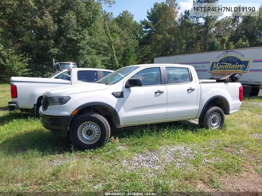 2022 Ford Ranger Xl VIN: 1FTER4EH7NLD11190 Lot: 45634237