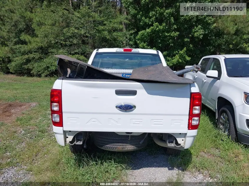 2022 Ford Ranger Xl VIN: 1FTER4EH7NLD11190 Lot: 45634237