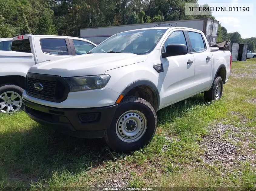 2022 Ford Ranger Xl VIN: 1FTER4EH7NLD11190 Lot: 45634237