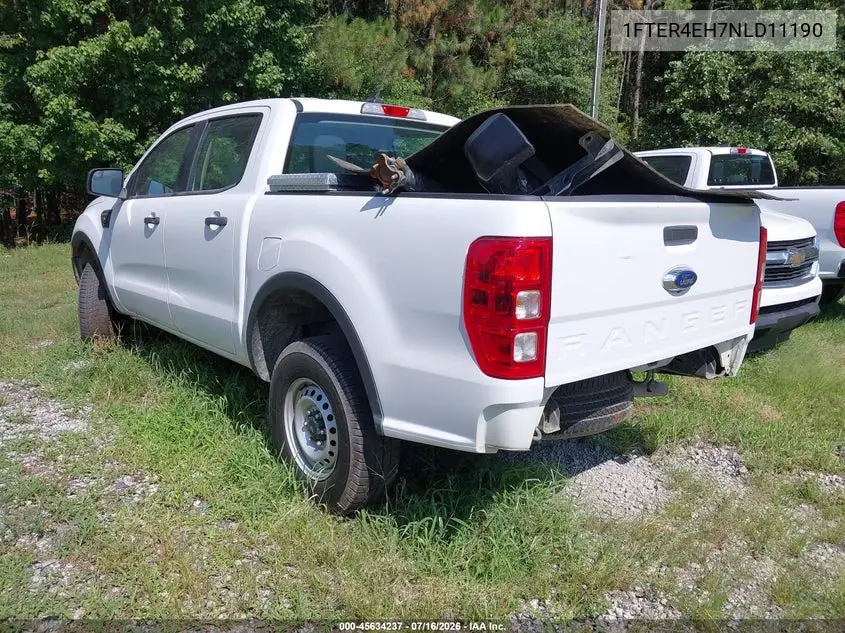 2022 Ford Ranger Xl VIN: 1FTER4EH7NLD11190 Lot: 45634237